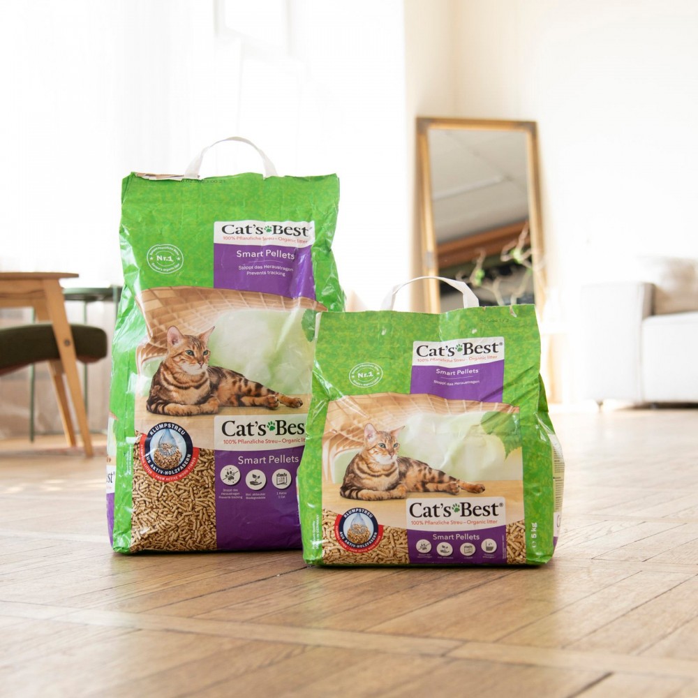 Наповнювач Cat’s Best для котячого туалету Smart Pellets деревний 20 л / 10 кг - фото 4