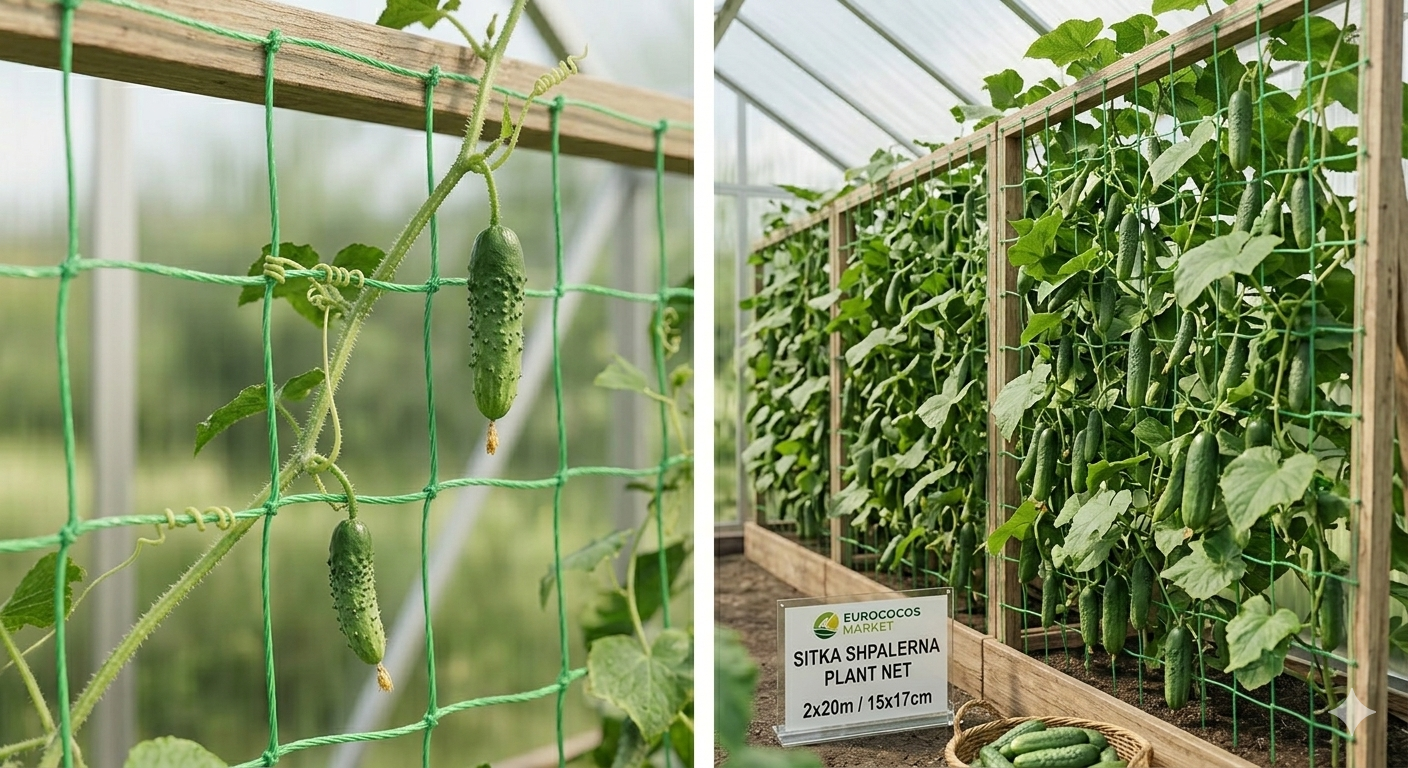 Сетка 2x20 мшпалерна, ячейка 15x17 см, плотность 8 г/м² PLANT NET AS-CN08151720020 - фото 2